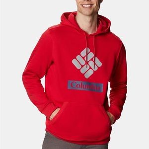 🧣NWT Columbia Mount Mitchell Men Size M Hoodie Charcoal Stacked Gem Columbia🧣